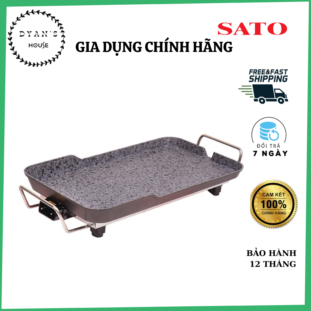 Bếp nướng điện sato bn11 2 màu xám - đen - giao ngẫu nhiên - bảo hành 36 tháng