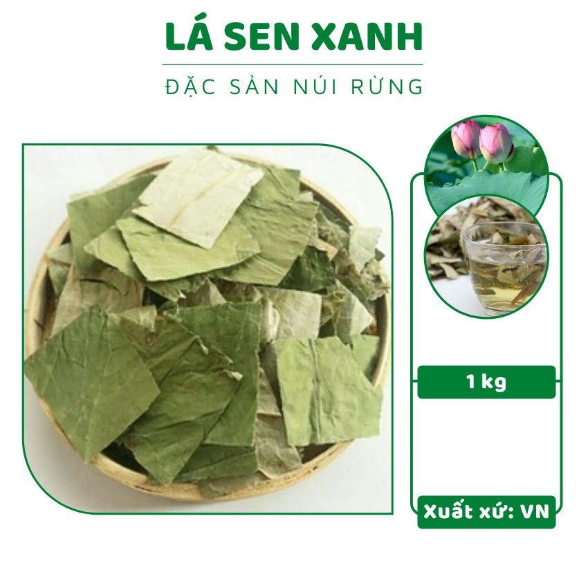 Lá sen tiêu mỡ giảm cân lá sen xanh, sạch, thơm giúp thanh nhiệt, giải độc cơ thể - 1Kg, thảo dược, dược phẩm, chăm sóc sức khỏe, lá sen, lá sen tiêu mỡ