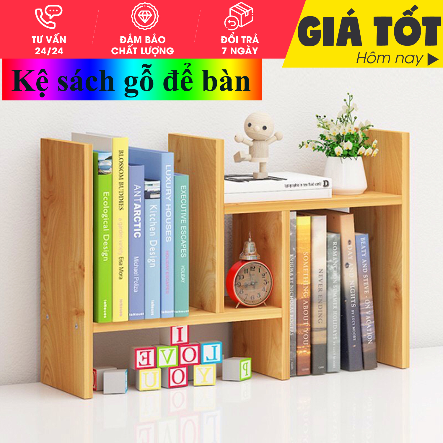 Kệ sách lắp ghép, Kệ sách gỗ mini, giá để sách, kệ trang trí bàn làm việc mini, kệ sách để bàn làm việc lắp ghép đa năng, Kệ sách đa năng, Kệ đựng tài liệu văn phòng
