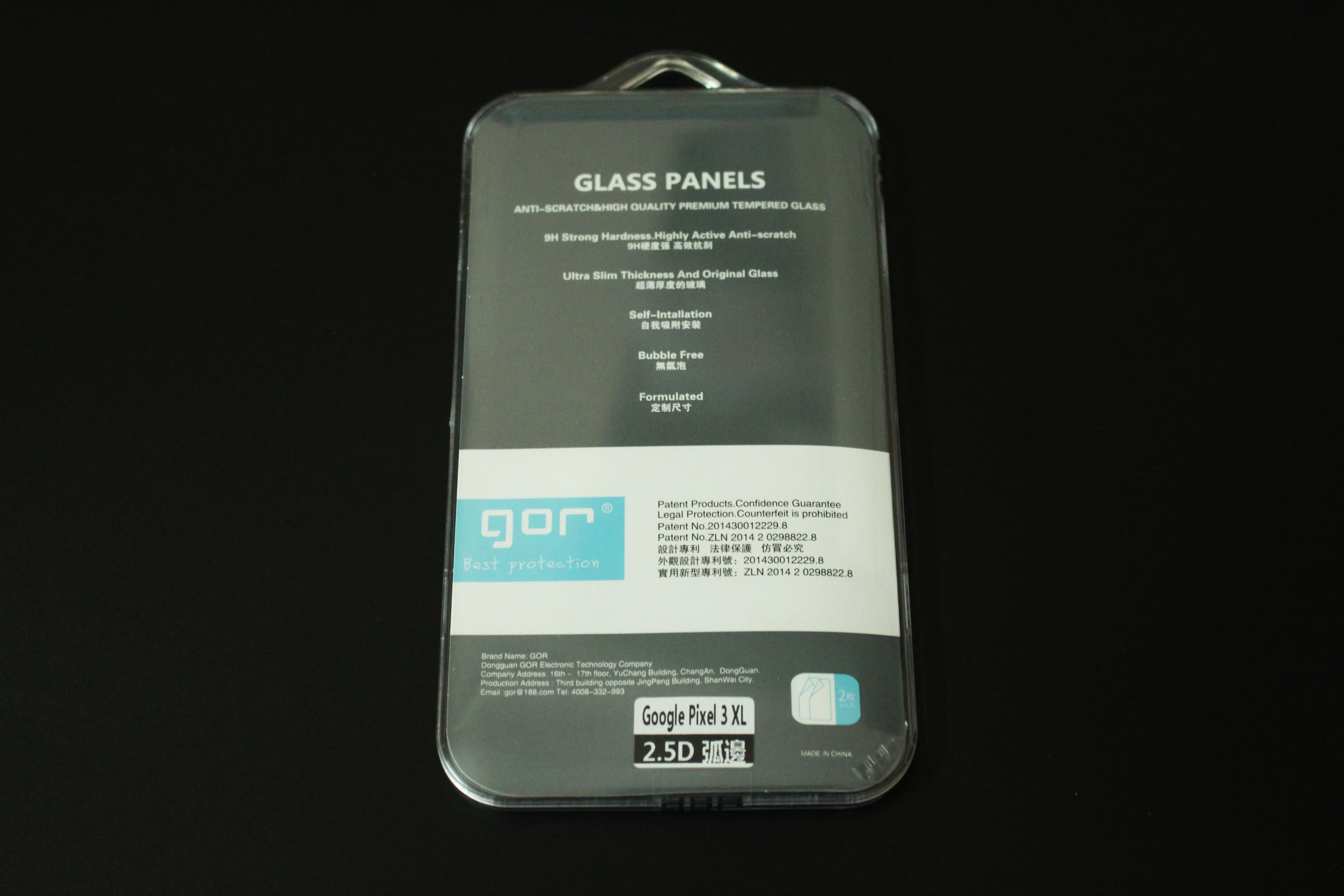 Bộ 2 miếng kính cường lực Gor cho Google Pixel 3XL- Full Box