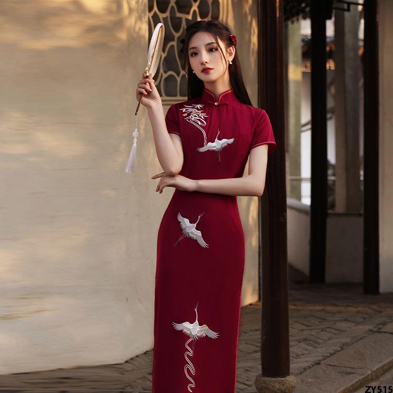 Váy nhung xòe dài tay thiết kế liền thân style hàn quốc, đầm nhung xòe cao  cấp 2 màu đỏ đen - Trang phục khác | ThờiTrangNữ.vn