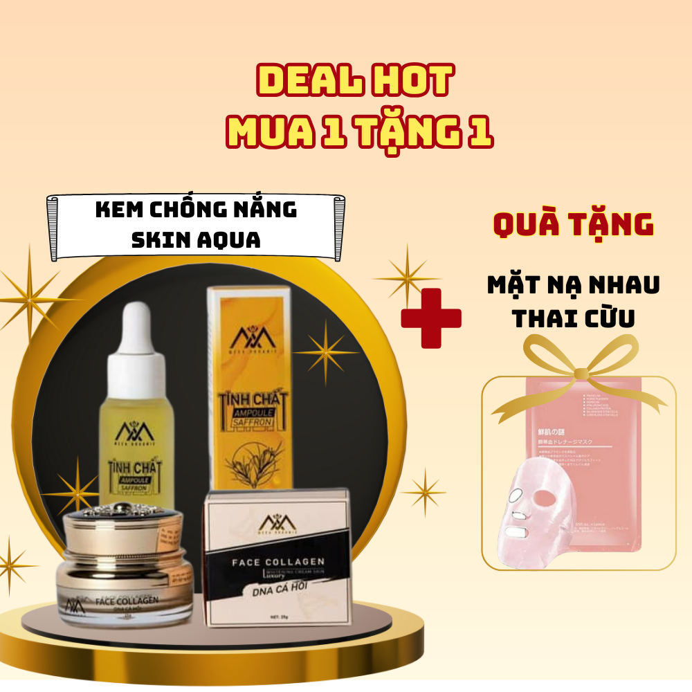 [HCM]COMBO kem Face + Serum DNA Cá Hồi Dưỡng Da Căng Bóng + tặng kem body