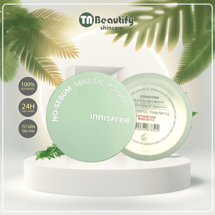 Phấn phủ Kiềm Dầu Innisfree No Sebum Mineral