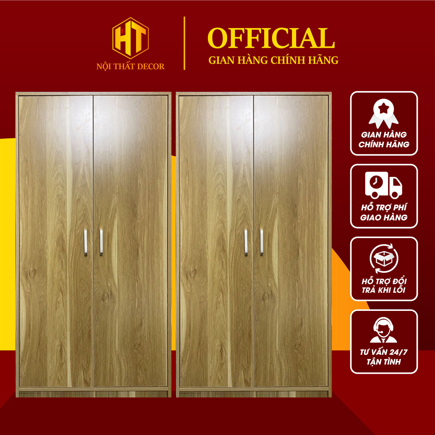 Tủ Quần Áo Đa Năng, Chất Liệu Gỗ MDF Phủ Melamine Chống Trầy Xước, Chịu Lực Tốt, Thiết Kế Hiện Đại 130x60x40