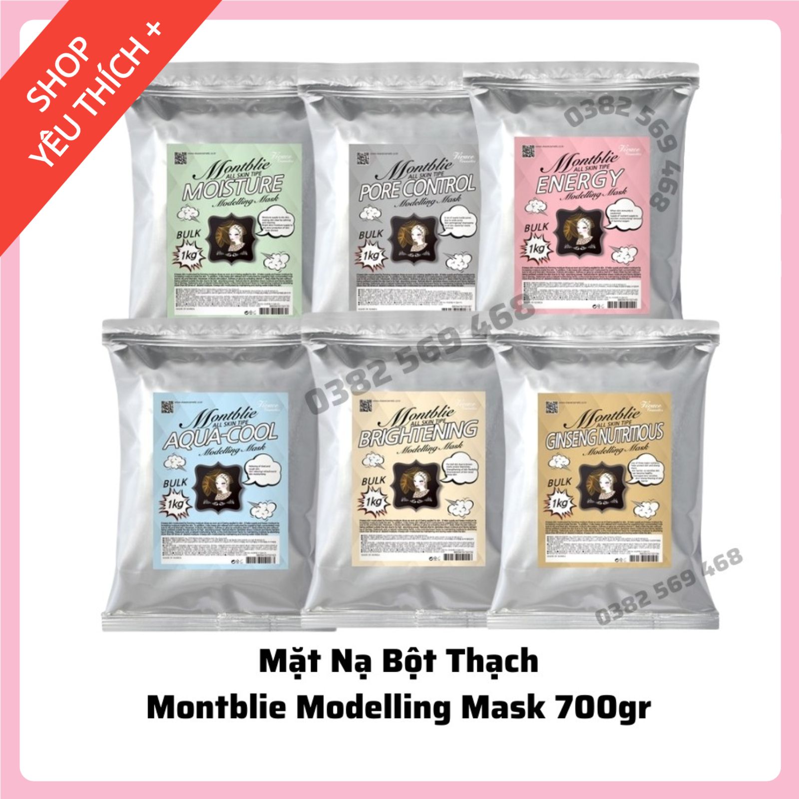 Bột mặt nạ thạch cao Montblie Modelling Mask - Size lớn [ 700gr ]