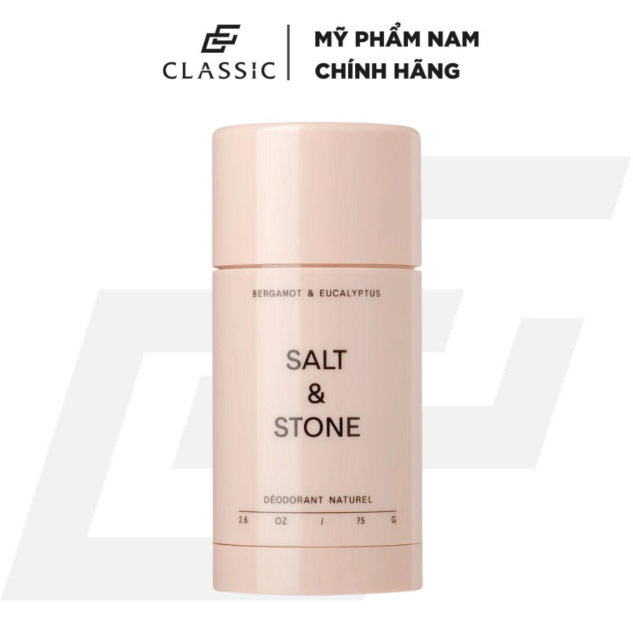 Lăn Khử Mùi Salt & Stone Eucalyptus & Bergamot Natural Dedorant 75g