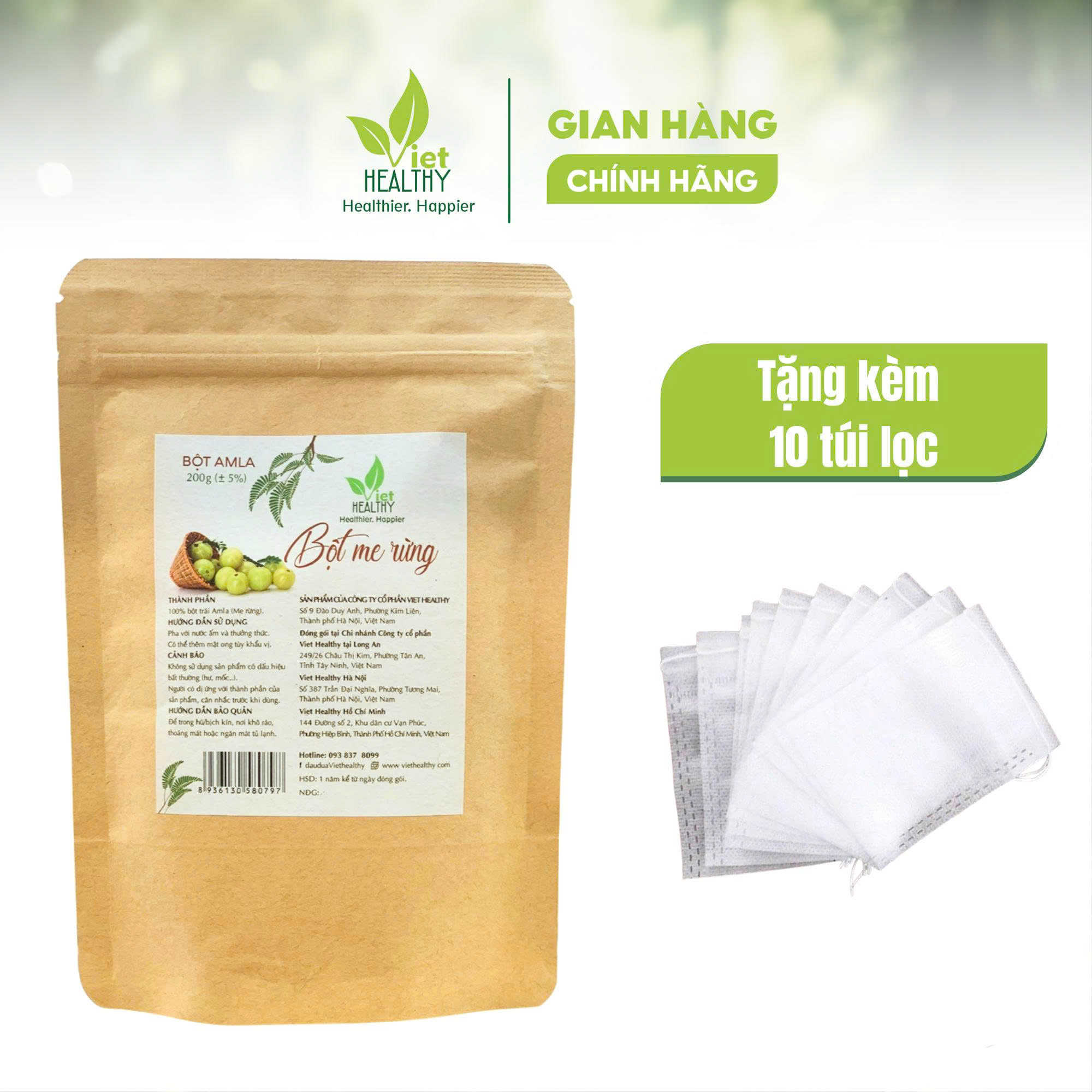 Bột Amla Viet Healthy 200g Nguyên Chất