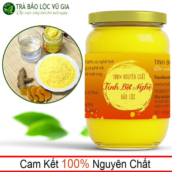 [HCM]Tinh Bột Nghệ Nguyên Chất Bảo Lộc VG Farm (500g/hũ) - Điều trị đau dạ dày hỗ trợ tiêu hóa  dùng đắp mặt dưỡng da xóa mờ thâm nám tàn nhang hiệu quả [ Đã được kiểm nghiệm y tế ]