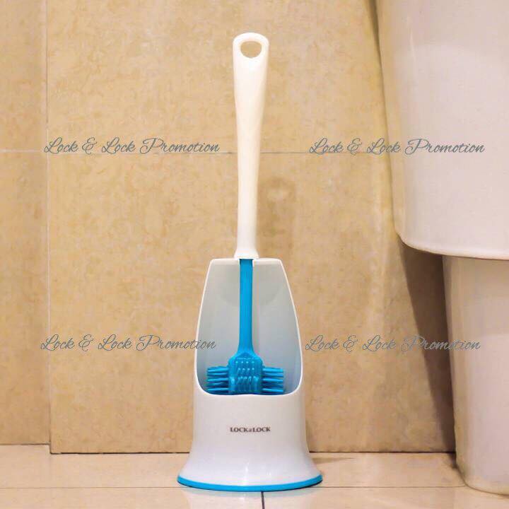 Bộ cây cọ chà toilet kèm giá đỡ lock&lock etm416