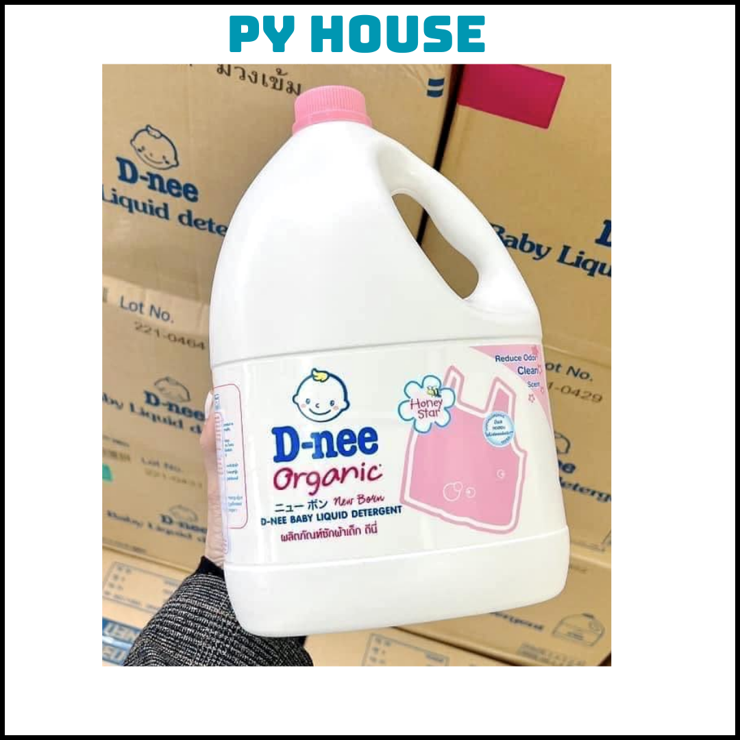 {TEM ĐẠI THỊNH} NƯỚC GIẶT XẢ 2 IN 1 DNEE THÁI LAN 3000ML Màu Hồng