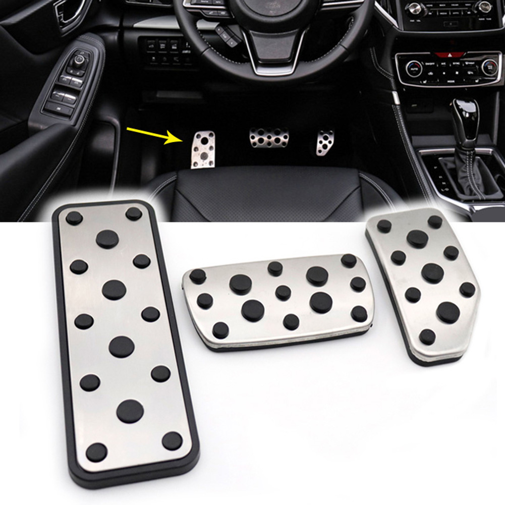 Bộ bọc bàn đạp phanh ga chân ô tô at cho subaru forester 2019 2020 2021 & xv 2018-2020 & impreza 2016 2017 2018 2019 2020 lhd