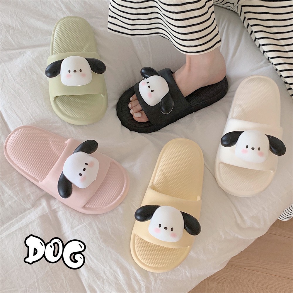 Dép bánh mì siêu mềm êm chân- Dép văn phòng cho nữ hình cún siêu dễ thương