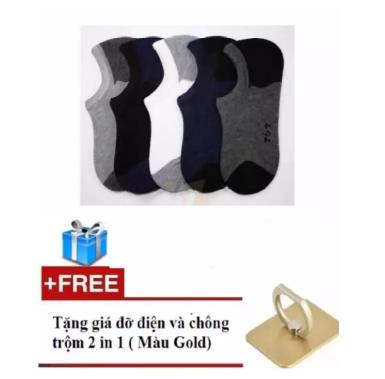 Combo 5 đôi vớ lười trơn đủ màu-z1 + Tặng kèm giá đỡ chiếc nhẫn
