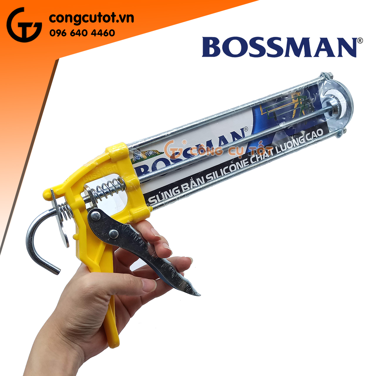 Súng bắn keo silicone bossman