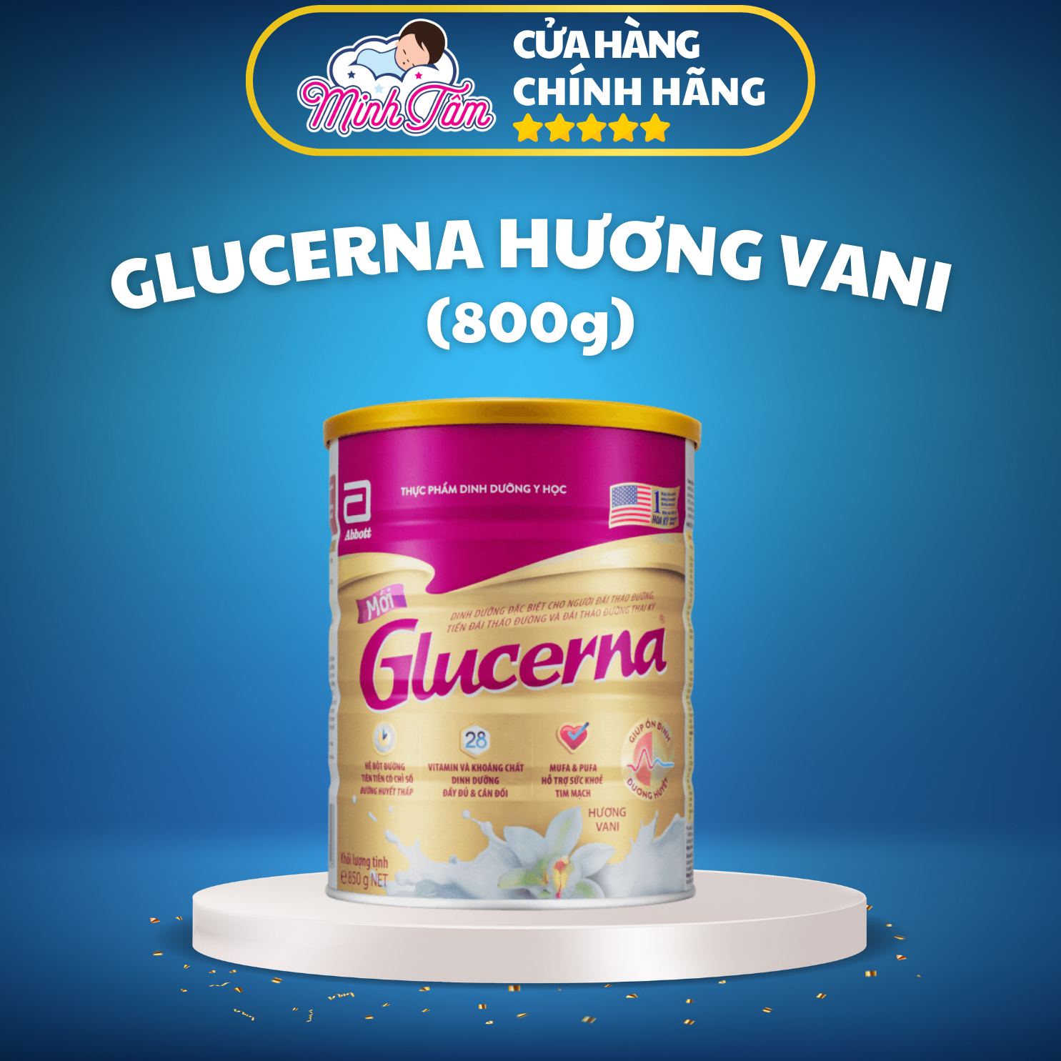 Sữa bột dành cho người bị tiểu đường Abbott Glucerna