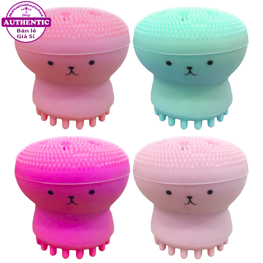 Cọ Rửa Mặt Và Mát Xa BẠCH TUỘC JellyFish Silicon