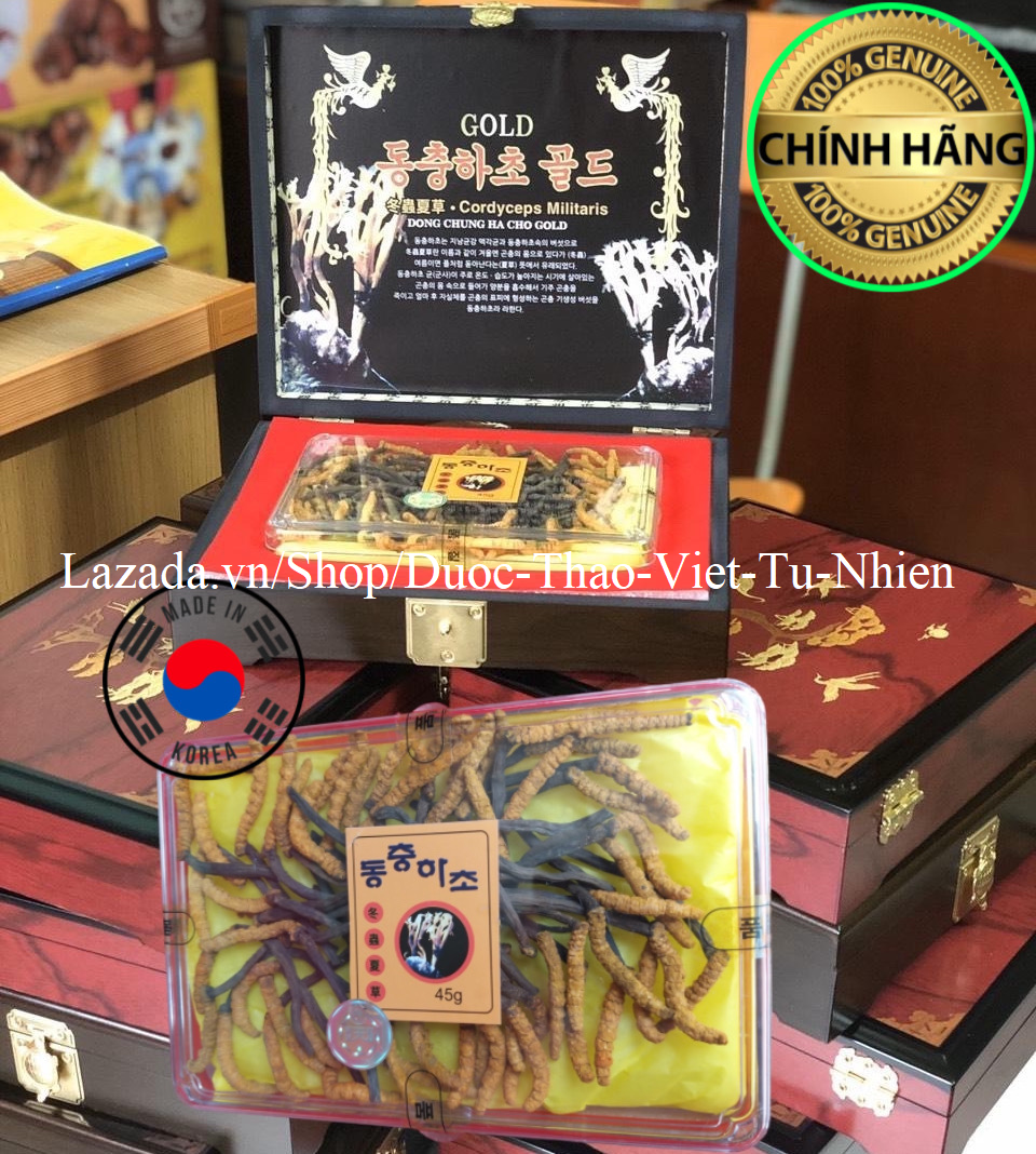 Đông Trùng Hạ Thảo Nguyên Con Khô Hàn Quốc 45g/hộp.