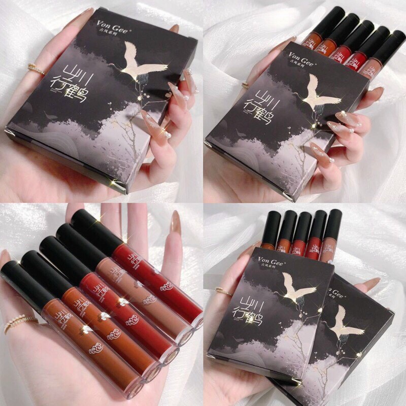 Set 4 son vongee siêu xinh lên màu đẹp lắm luôn