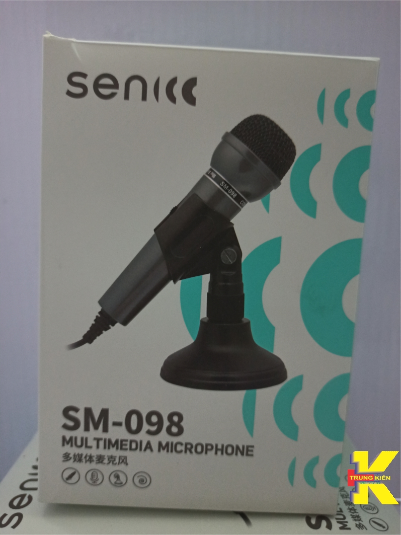 Micro cho máy tính sen sm-098 giắc 3.5 ly thu âm chat voice livestream....