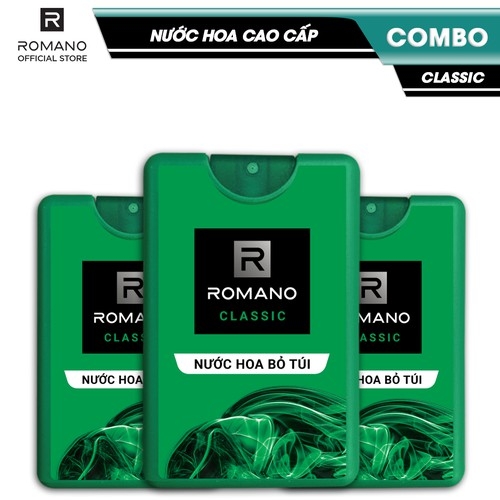 Nước hoa bỏ túi Romano 18ml 250 lần sử dụng [ nước hoa nam romano hàng tặng bóc hộp ,hình thật tự chụp . cho hương thơm mạnh mẽ nam tính ] . [ nước hoa bỏ túi nam ] cam kết đúng hình ảnh