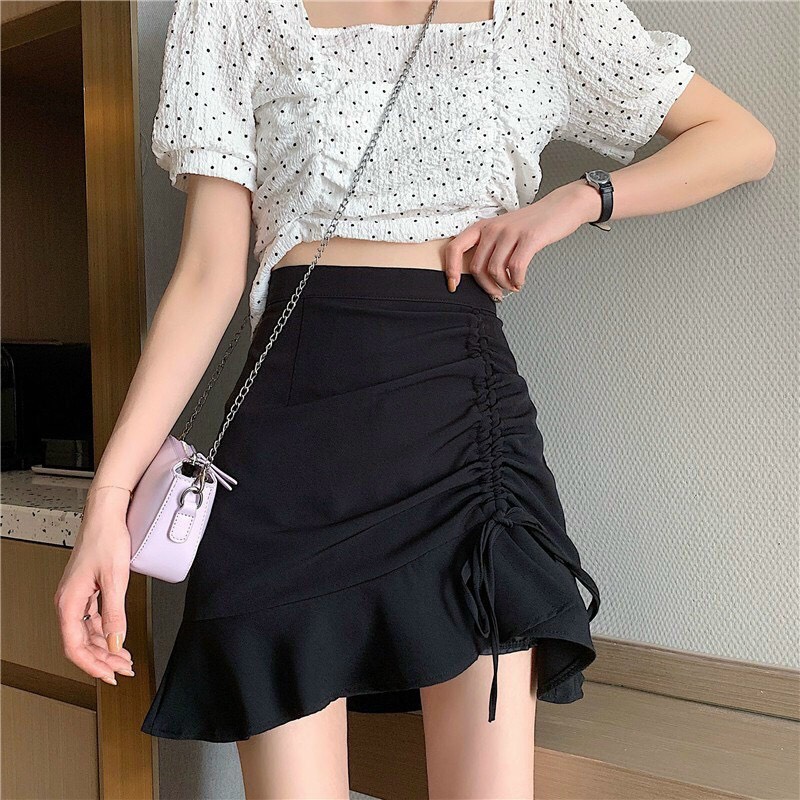 Chân vay voan rút dây dễ thương free size dưới 55kg 2022
