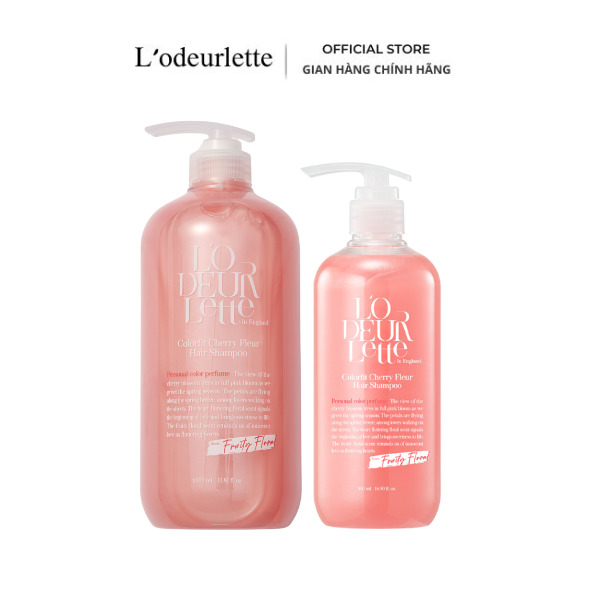 [Tặng Serum Tóc] Combo Dầu Gội Và Dầu Xả Giúp Tóc Chắc Khoẻ L'odeurlette In England (1000ml+500ml)