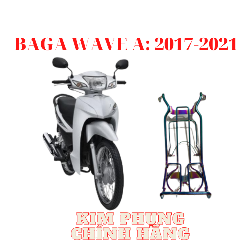 baga giữa INOX xi titan 7 màu dành cho wave anpha 110 ( wave 2017-2019)