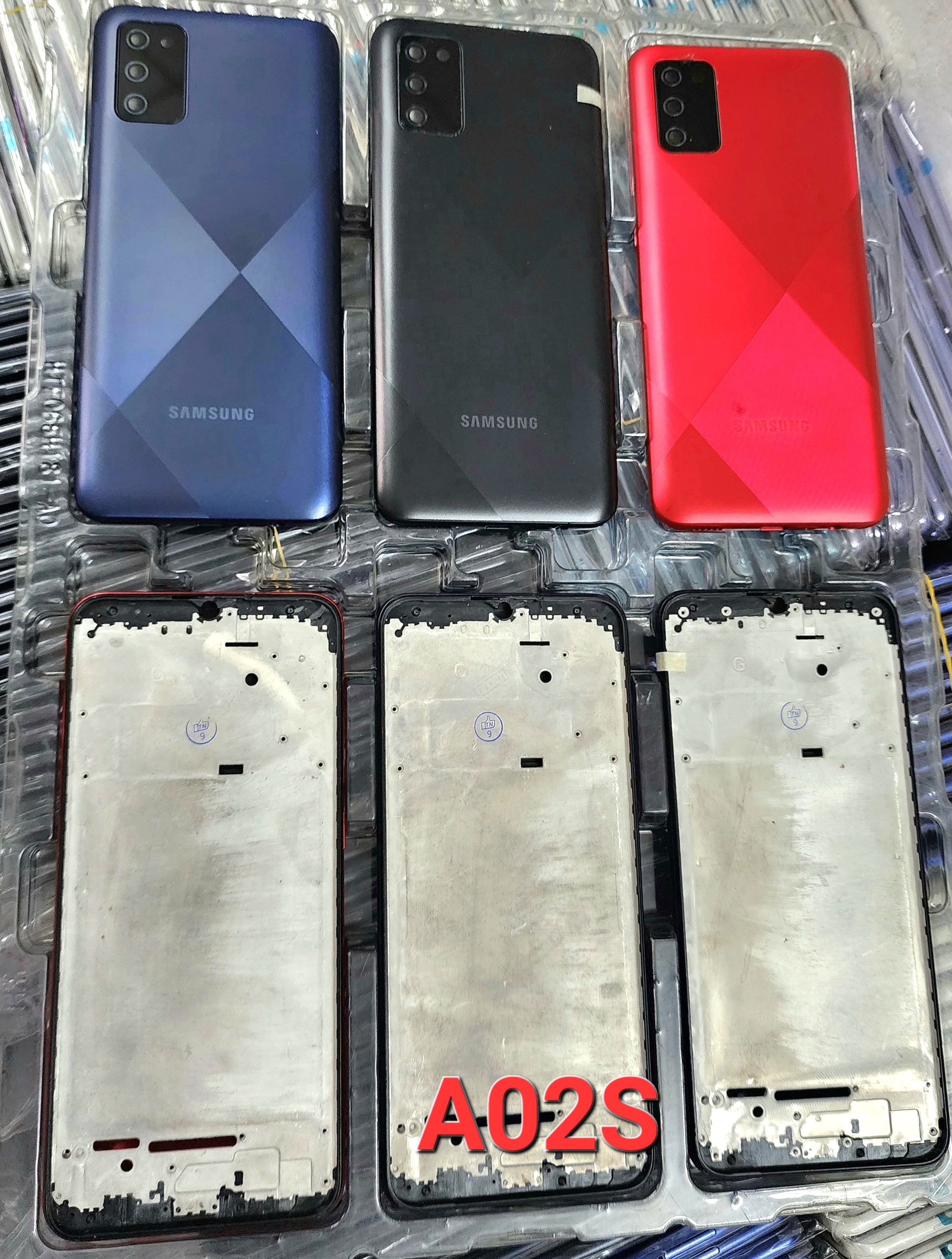 Vỏ sam sung a02s zin full , vỏ bộ sam sung a02s