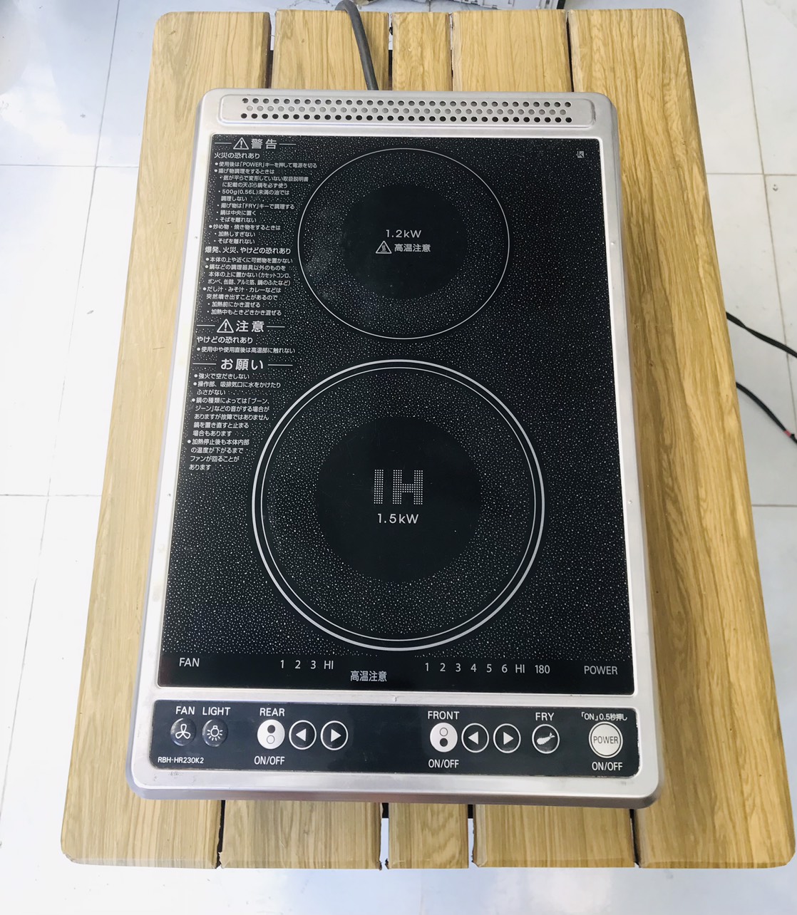 Bếp từ đôi nội địa nhật sanyo sử dụng điện 200v từ+hồng ngoại