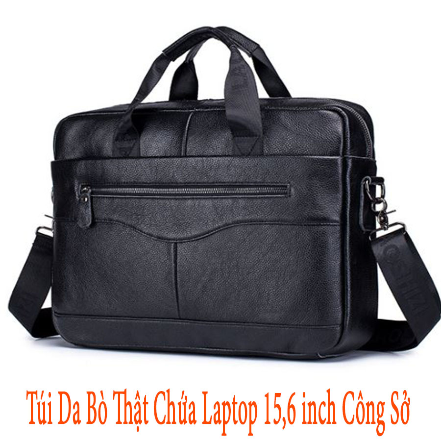 CẶP NAM CÔNG SỞ DA BÒ THẬT 100% DA BÒ CHỐNG CHÀY XƯỚC CHỊU UỐN NÉN ĐÀN HỒI BỀN BỈ THEO THỜI GIAN CẶP ĐỰNG LAPTOP 15,6 INCH ĐỰNG TÀI LIỆU A4 SỬ DỤNG ĐI LÀM ĐI CÔNG TÁC