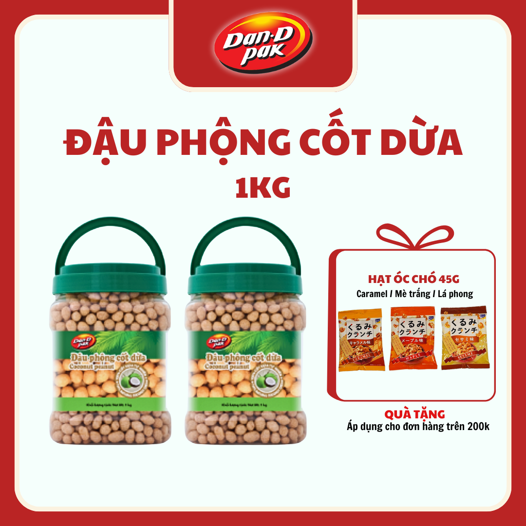 Đậu phộng nước cốt dừa 1kg Dan D Pak
