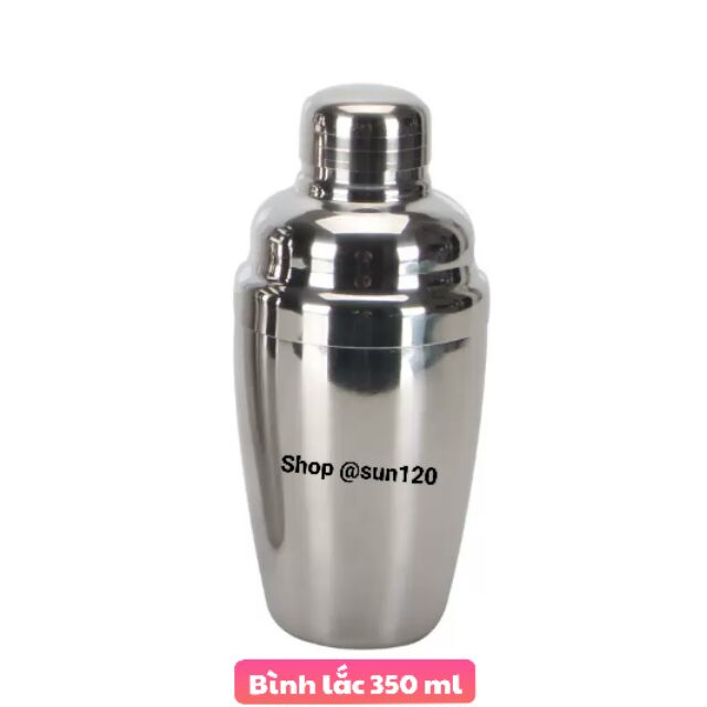 Bình Lắc Shaker Inox 350ml Pha Chế Cocktail trà sữa loại dày