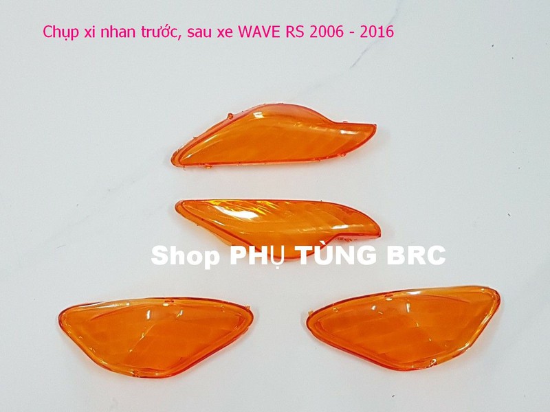 Combo 10 bộ chụp xi nhan màu vàng xe WAVE RS 2006 - 2016