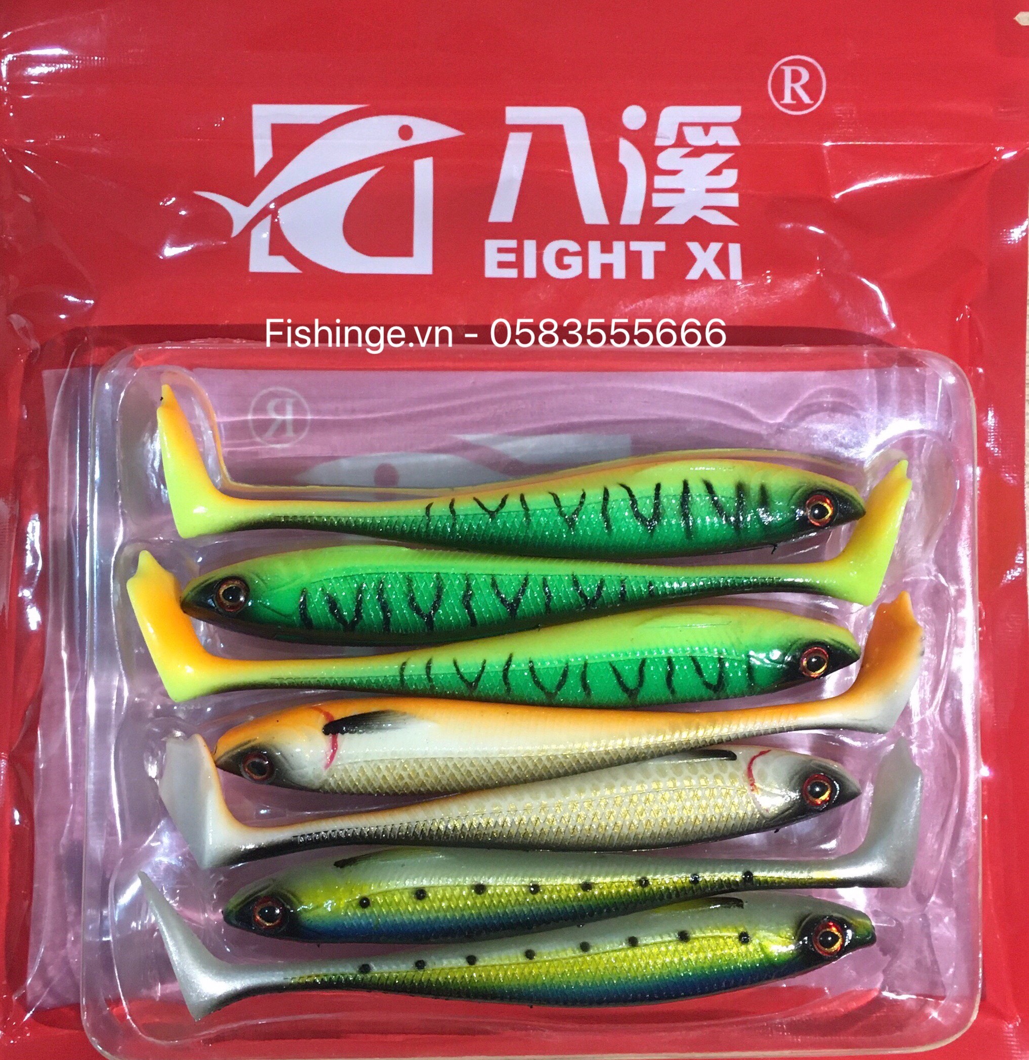 Combo mồi mềm nff - trộn màu & lưỡi ar15☆ freeship hn ☆ fishinge.vn