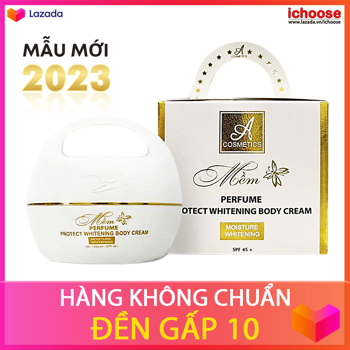 Kem dưỡng trắng da body mềm chữ A cosmetic hương nước hoa giúp dưỡng ẩm trắng da toàn thân
