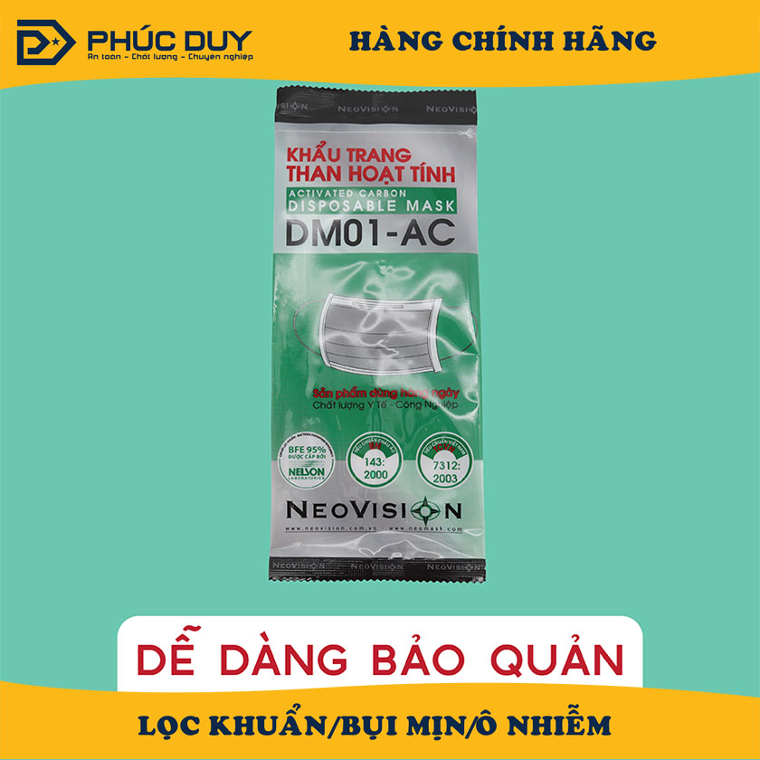 Khẩu trang neomask than hoạt tính neovison dm01 ac