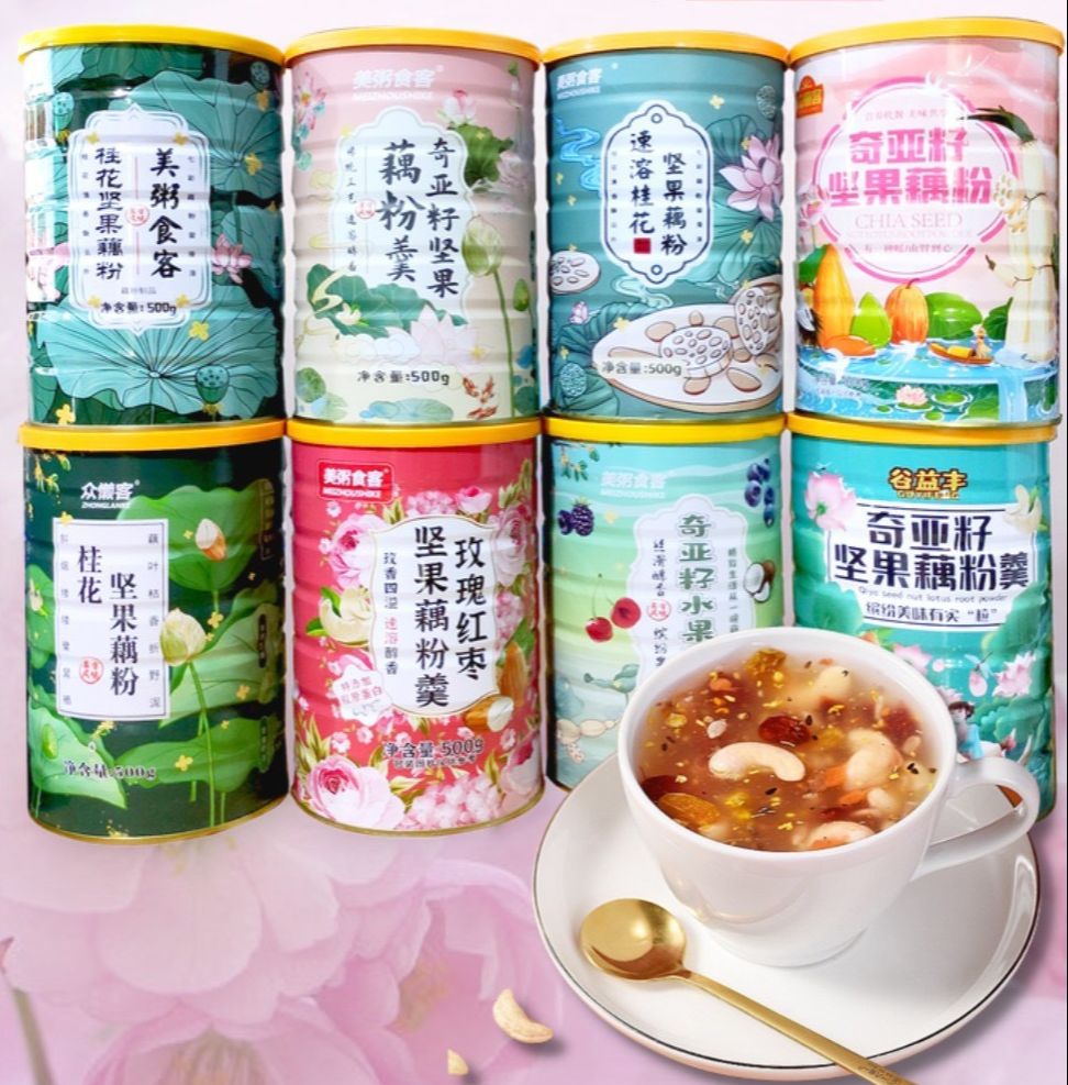 Bột Củ Sen Mix Hạt Dinh Dưỡng Ngũ Cốc Giảm Cân Ăn Kiêng Eat Clean Healthy Dưỡng Nhan hiệu Meizhoushike