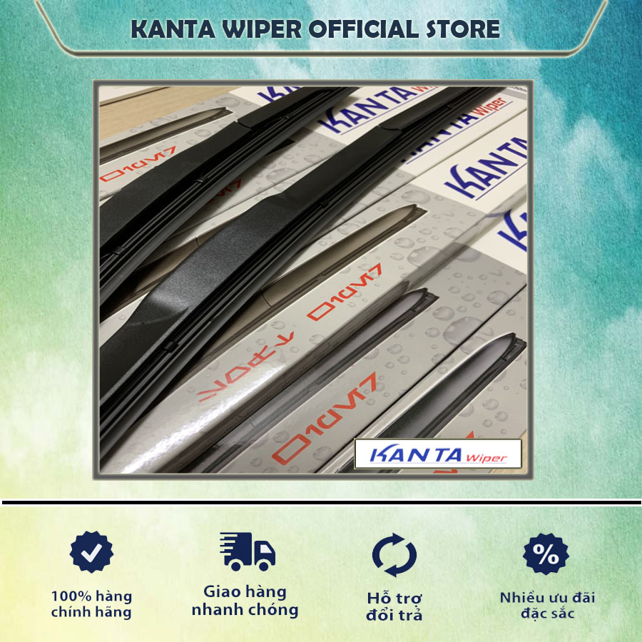 [CHÍNH HÃNG] Gạt mưa 3 khúc KANTA - Gạt mưa ô tô - Ngoàm U, Phù hợp cho các dòng xe -  Gạt mưa cho ô tô - gạt mưa chính hãng - gạt mưa cao cấp - gạt mưa 3 khúc