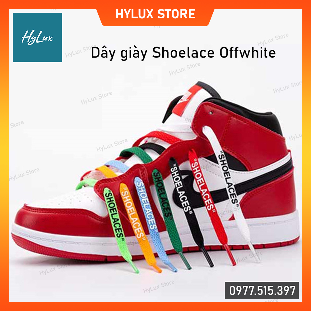 Dây giày jordan 1 shoelace off white bảng 25 màu - 12 màu đầu