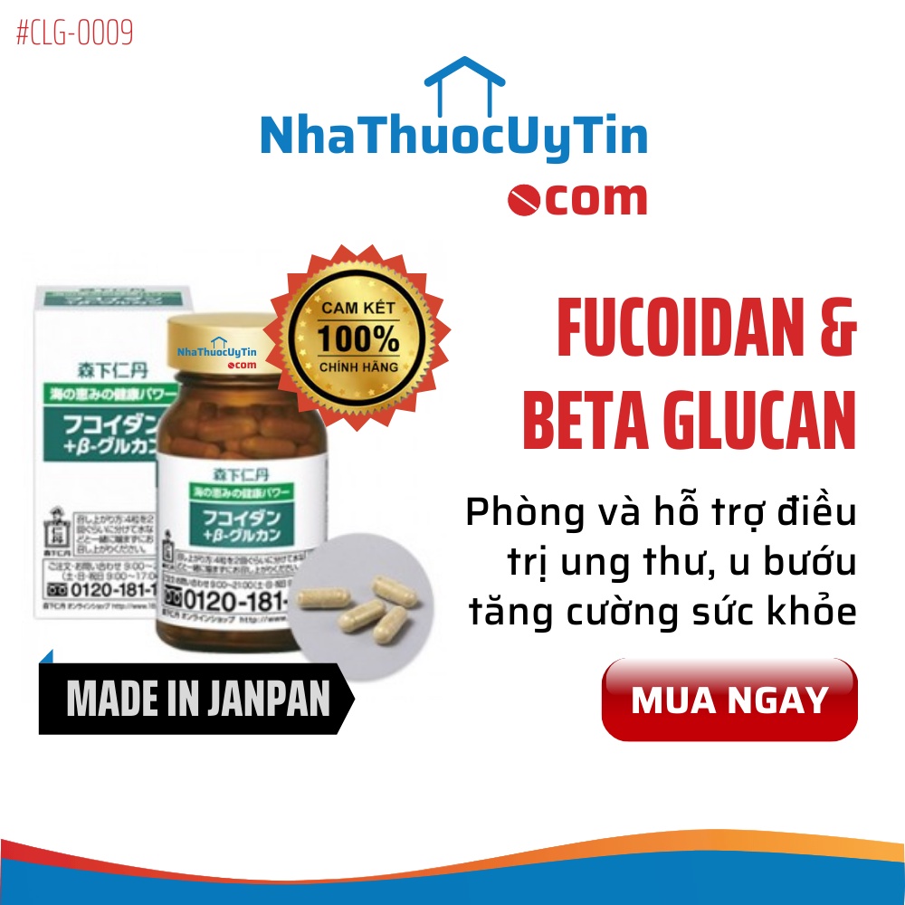 Viên uống phòng ngừa ung thư Fucoidan và Beta Glucan