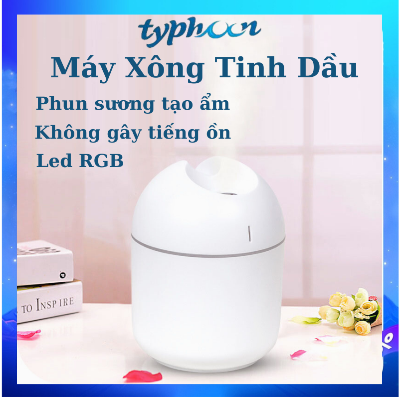 Máy xông tinh dầu, đèn xông máy phun sương tạo ẩm Typhoon DX05