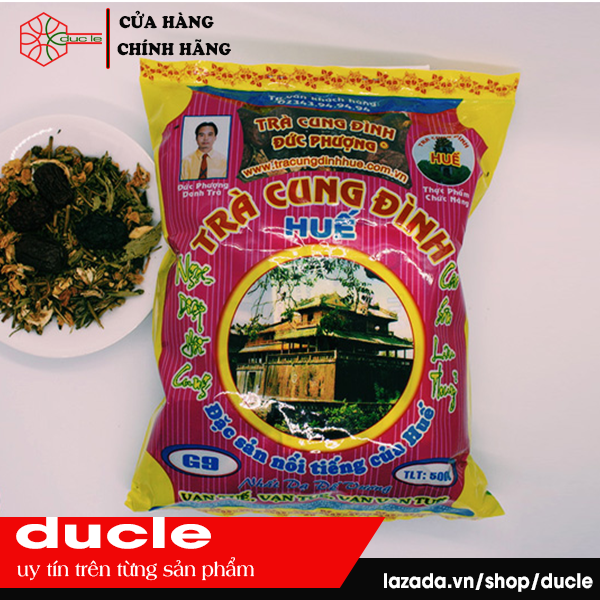 [HCM]Trà Cung Đình Huế Đức Phượng G9 500g ( Màu Hồng )