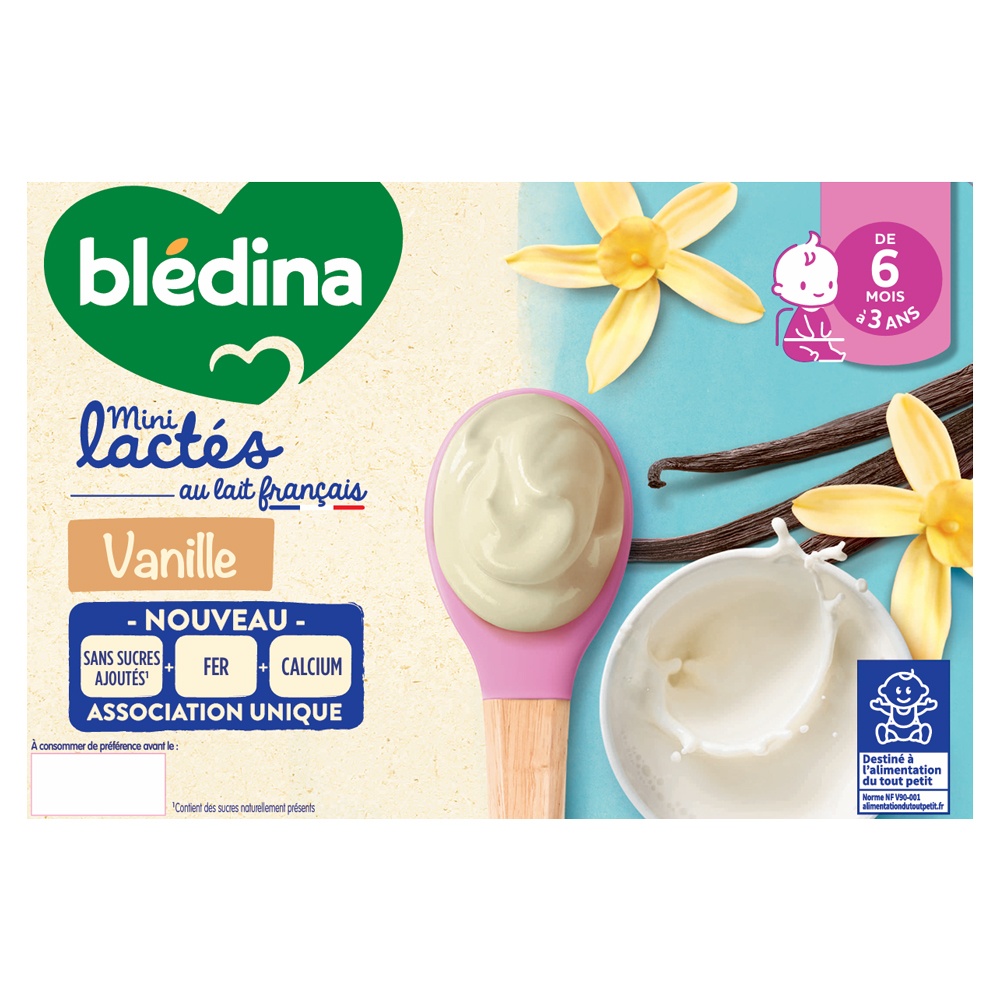 New Model Bledine Yogurt 6X55G France - 3