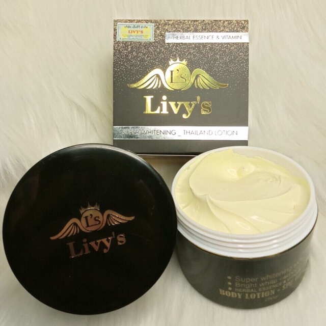 Kem dưỡng trắng da body livy đen super vip thái lan spf 60+++
