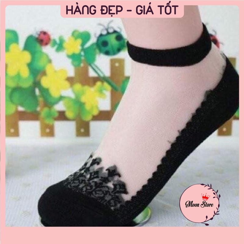 Tất vớ hài nữ ren lưới công chúa phong cách Hàn Quốc