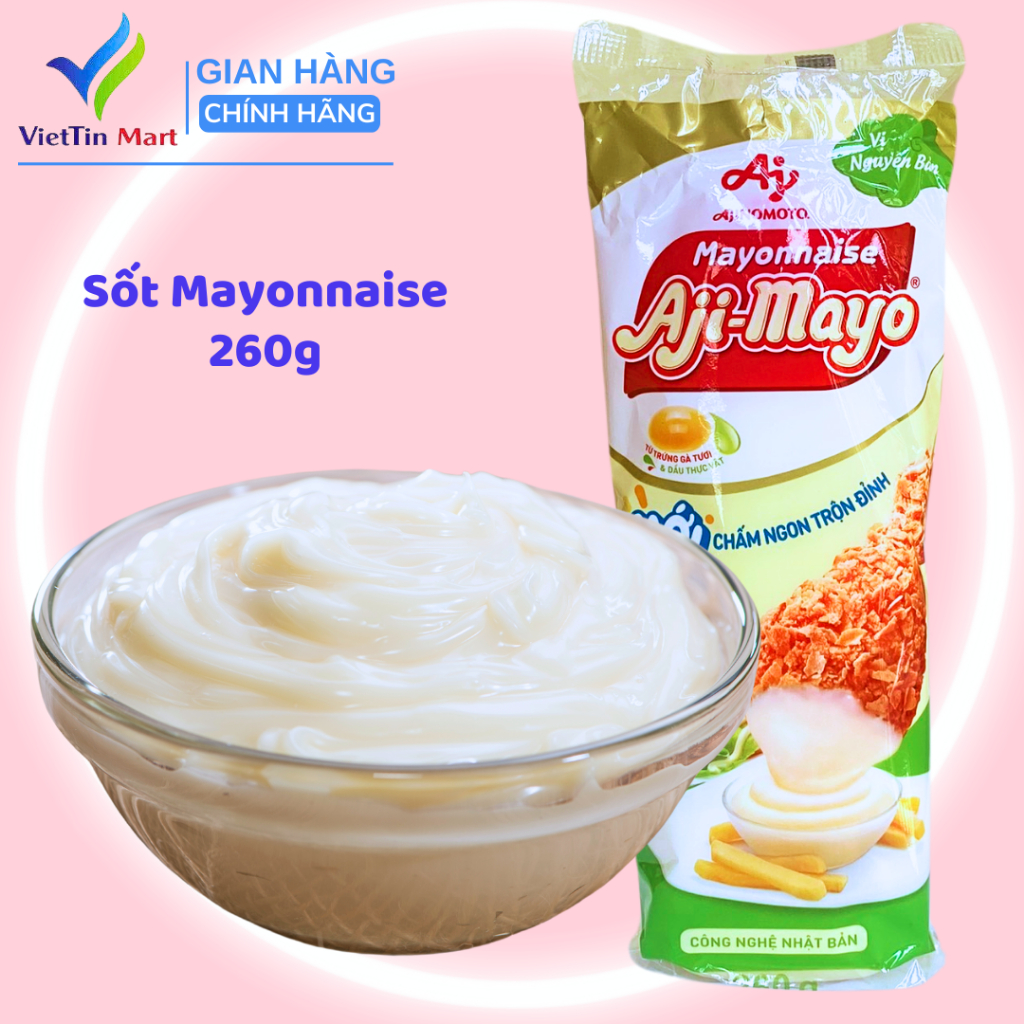 Sốt Mayonnaise Aji-Mayo Ajinomoto  [Chai 260g] , Béo Ngậy - Chất Lượng