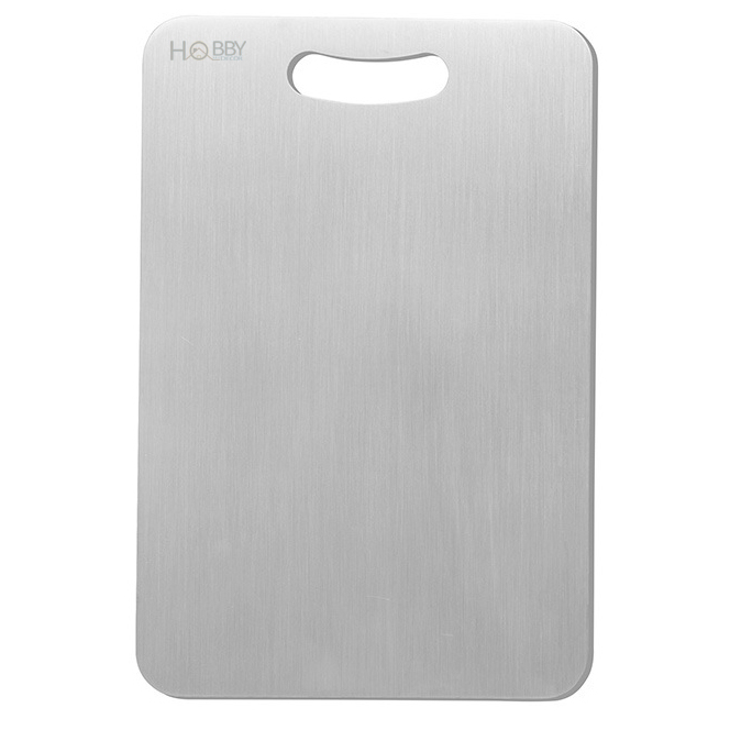 Thớt Inox 304 cao cấp HOBBY TH 3 size tùy chọn - kháng khuẩn, an toàn khi sử dụng, không rỉ sét