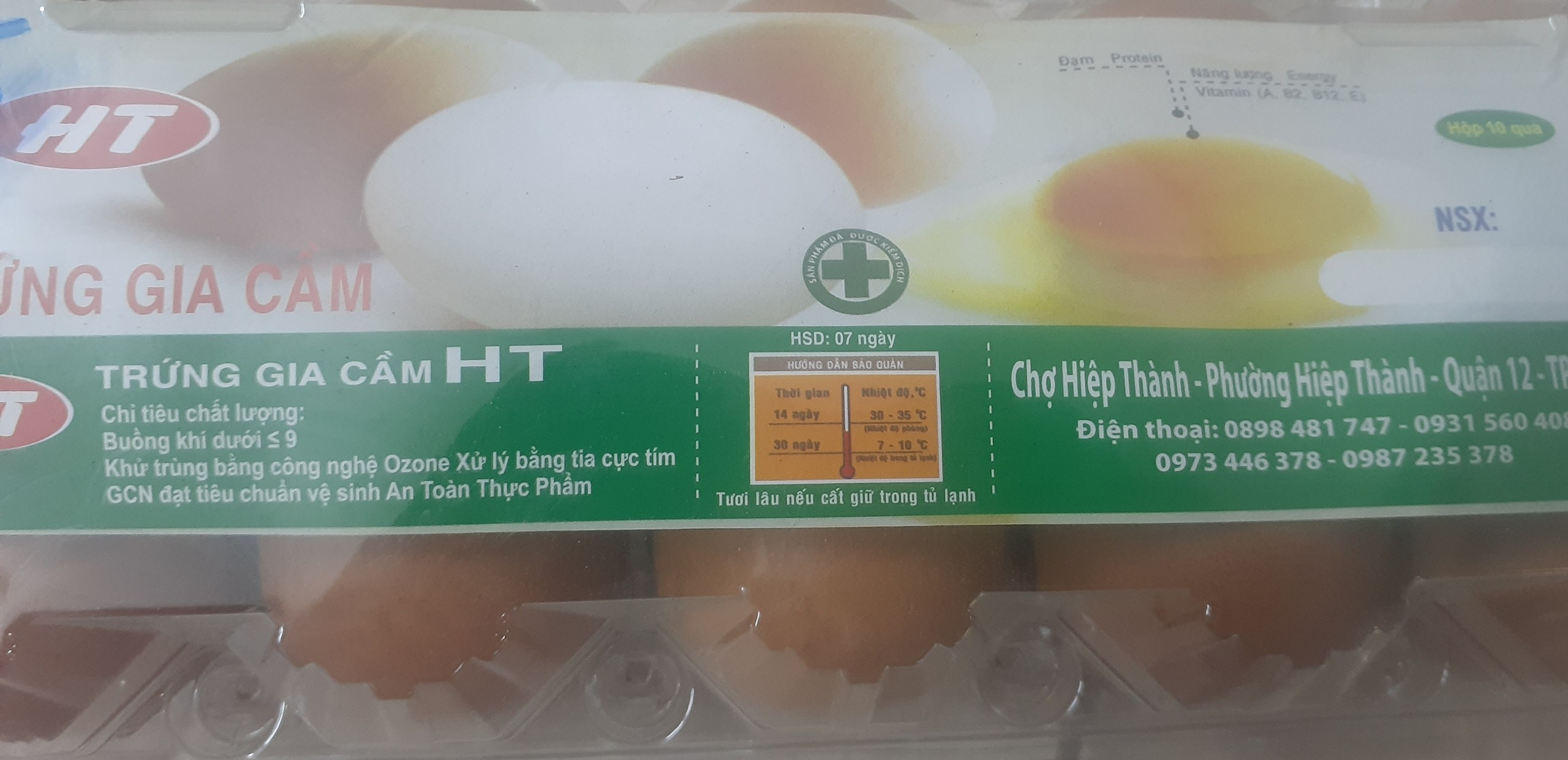 Trứng bắc thảo ht hộp 10 qủa