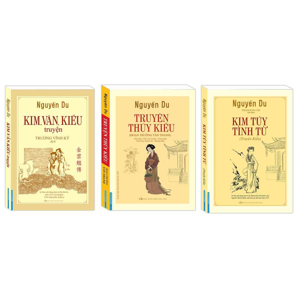 Sách - combo kim, vân, kiều truyện + đoạn trường tân thanh truyện thúy kiều + kim túy tình từ