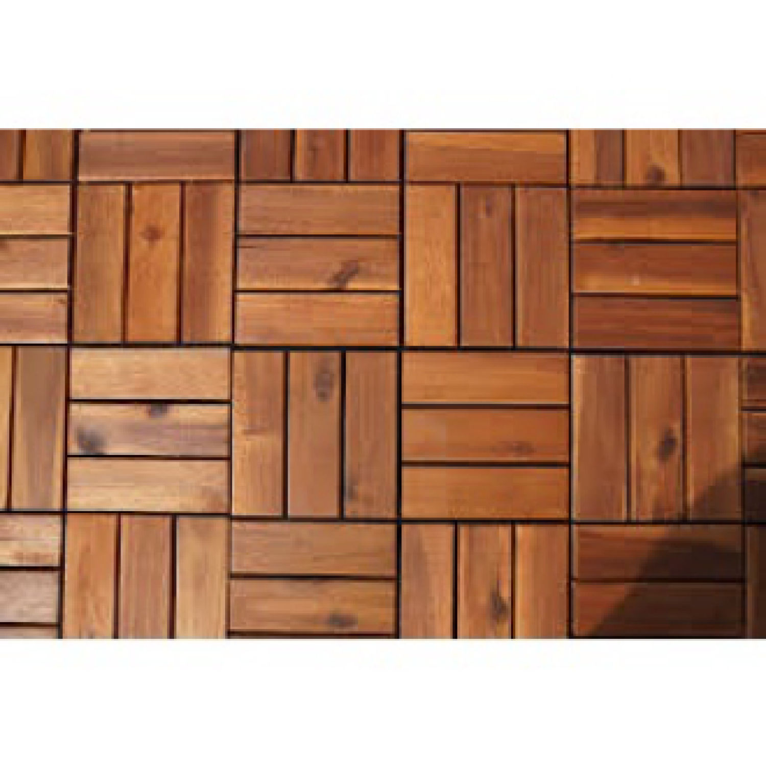 10 decking tiles of natural wood for indoor outdoor-DIY-balcony floor